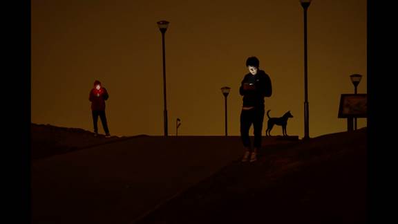 說明: Macintosh HD:Users:chendong:Desktop:張乾琦 工作坊:工作坊:官方作品:中文圖說:不存在的戰(zhàn)爭:1. 張乾琦，“不存在的戰(zhàn)爭”視頻截圖，2017.jpg