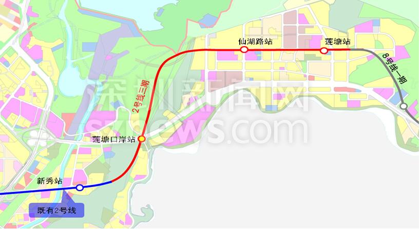 深圳地鐵2號線東延段（站點、線路圖、開通時間、最新消息）